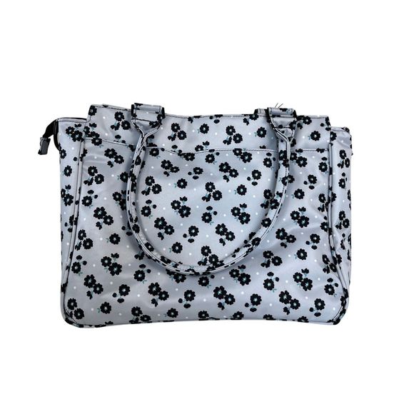 JuJuBe Diaper Bag, Be Classy, 15FB01X, Black Beauty, Floral / Blue, New w/ Tags - Picture 7 of 11